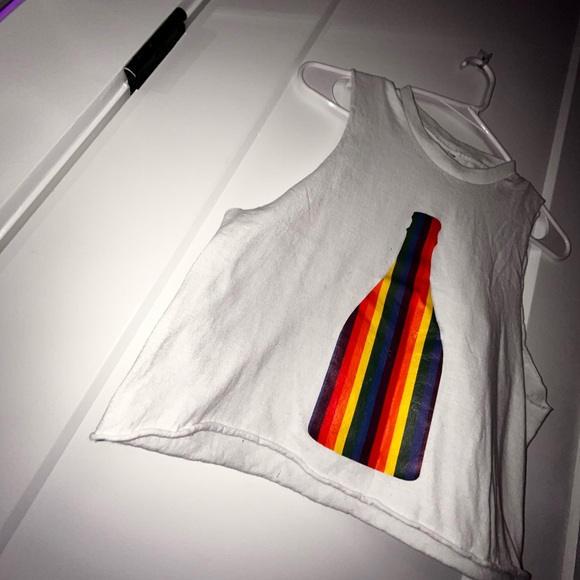 Size youth extra large gay themed crop tops and tanks customized for small guys - Picture 8 of 16